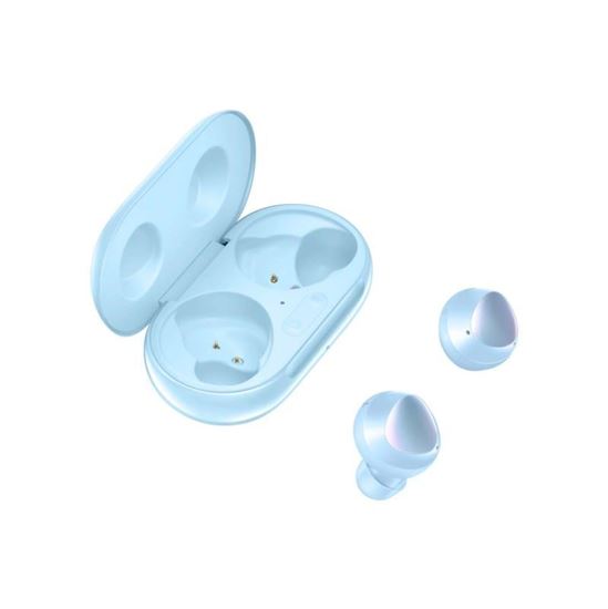 blue samsung galaxy buds