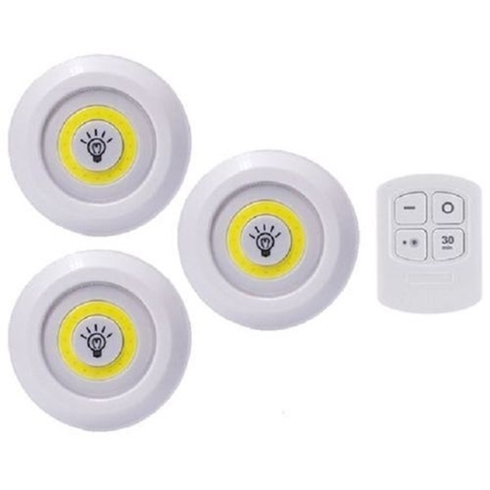 LED Lights with Remote Control Set of 3